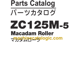 Hitachi ZC125M-5 Macadam Roller Parts Catalog