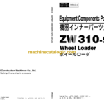 Hitachi ZW310-5B Wheel Loader Equipment Components Parts Catalog