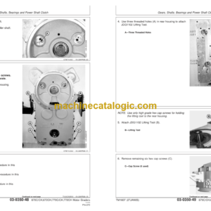 John Deere 670C 670CH 672CH 770C 770CH 772CH Motor Graders Repair Technical Manual