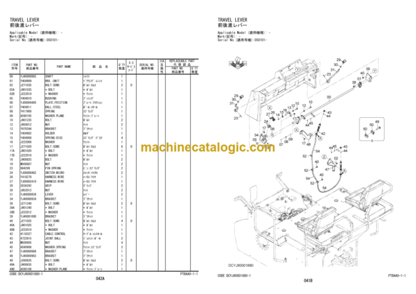 Hitachi ZC125M-5 Macadam Roller Parts Catalog