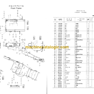 Hitachi KH180-3 Hydraulic Earth Drill Parts Catalog