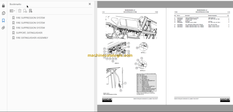 Sandvik TH663 Parts Manual Serial No. T763D139
