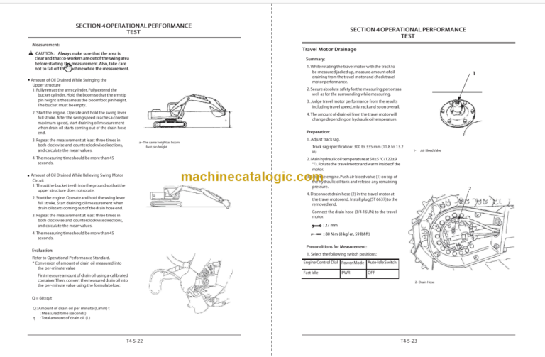 TATA Hitachi EX200LC Super+ Technicial and Workshop Manual