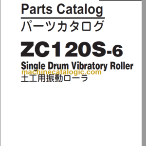 Hitachi ZC120S-6 Single Drum Vibratory Roller Parts Catalog