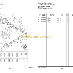 Hitachi ZW370-5A Equipment Components Parts Catalog