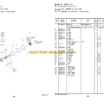 Hitachi ZC35C-5 35T-5 50C-5 50T-5 Vibratory Roller Equipment Components Parts Catalog