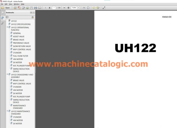 Hitachi Medium Excavator Service and Parts Manual Full PDF SET 2024