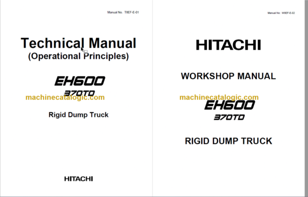 EH600 Technical and Workshop Manual