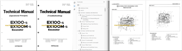 EX100-5 EX100M-5 Technicial and Workshop Manual