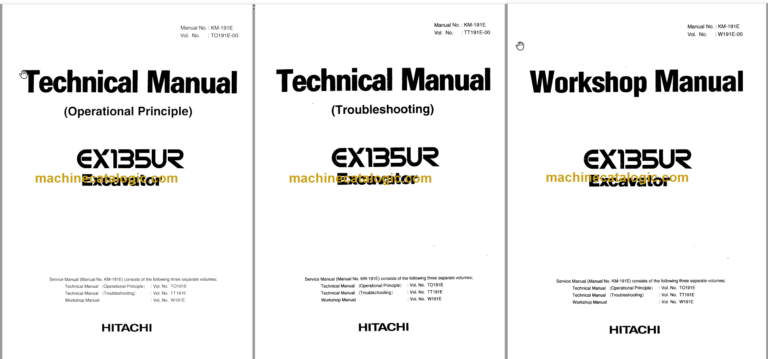EX135UR Technicial and Workshop Manual