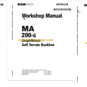 MA200-G Amphibious Soft Terrain Backhoe Technical and Workshop Manual