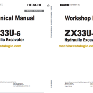 Hitachi ZX33U-6 Hydraulic Excavator Technicial and Workshop Manual