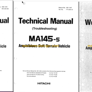 Hitachi MA145-5 Amphibious Soft Terrain Vehicle Techical and Workshop Manual