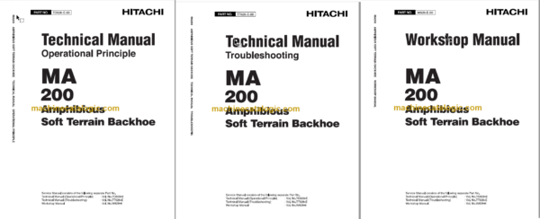 MA200 Amphibious Excavator Technical and Workshop Manual