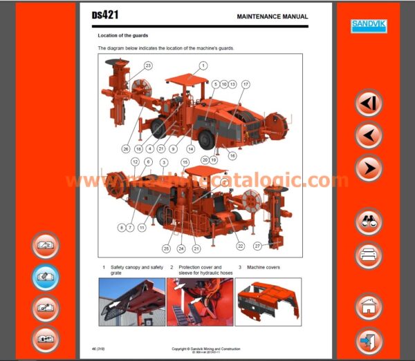Sandvik DS421 Cable Bolter Operator's and Maintenance Manual