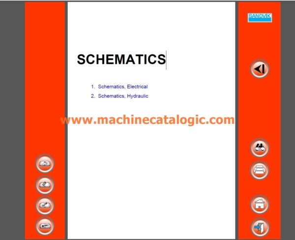 Sandvik LH517i Electric and Hydraulic schematic