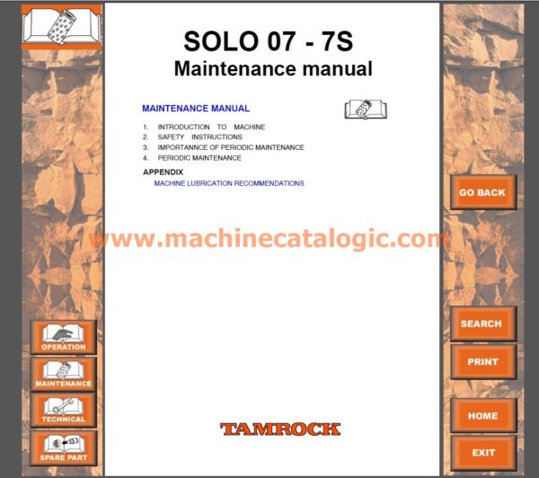 Sandvik SOLO 07 - 7S Maintenance Manual