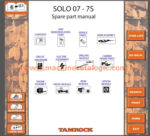 Sandvik SOLO 07 - 7S Spare Parts Manual