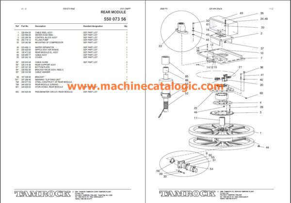 Tamrock Datasolo 1020 ZR, F Parts Book