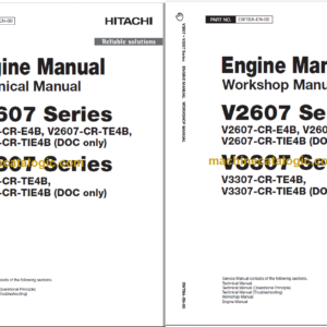 Hitachi V2607 V3307 Series Engine Technicial and Workshop Manual