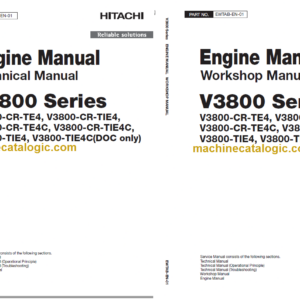 Hitachi V3800 Series Engine Technicial and Workshop Manual