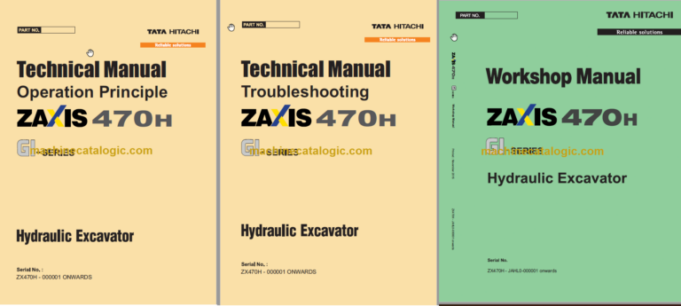 Hitachi ZAXIS 470H GI Series Technicial and Workshop Manual