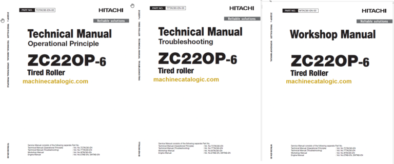 Hitachi ZC220P-6 Technicial and Workshop Manual