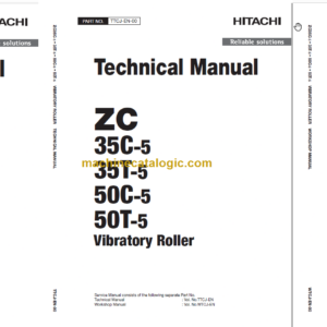 Hitachi ZC35C-5 ZC35T-5 ZC50C-5 ZC50T-5 Technicial and Workshop Manual