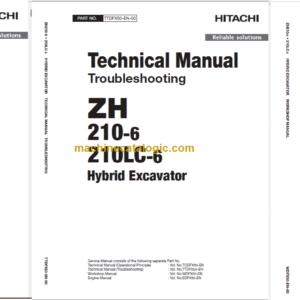 Hitachi ZH210-6 ZX210LC-6 Technicial and Workshop Manual