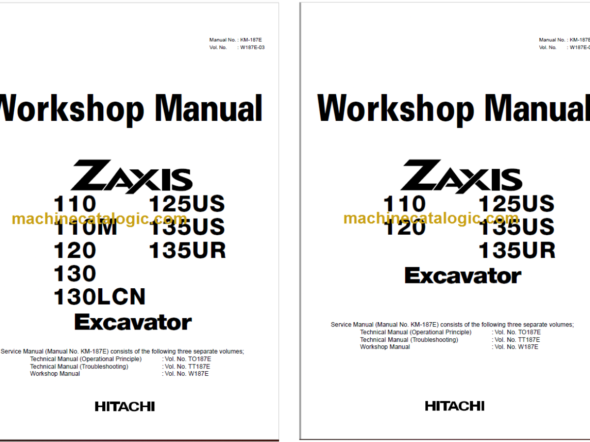 Hitachi ZX110 ZX120 ZX130 ZX130LCN ZX125US ZX135US ZX135UR