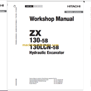 Hitachi ZX130-5B ZX130LCN-5B Technical and Workshop Manual