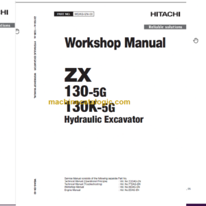 Hitachi ZX130-5G ZX130K-5G Technical and Workshop Manual