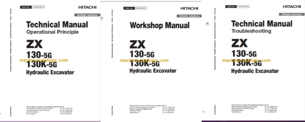 Hitachi ZX130-5G ZX130K-5G Technical and Workshop Manual