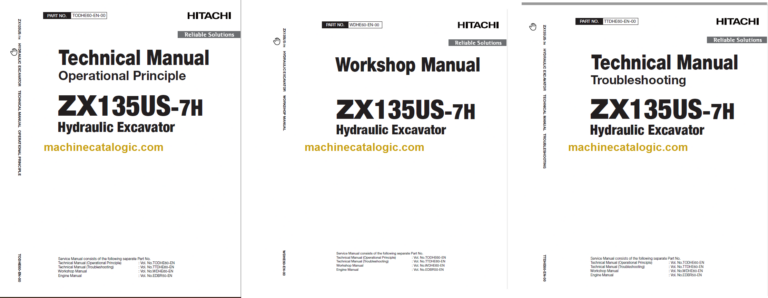 Hitachi ZX135US-7H Technical and Workshop Manual