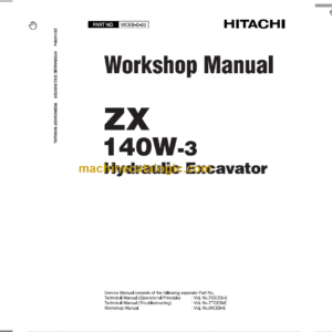Hitachi ZX140W-3 Technical and Workshop Manual