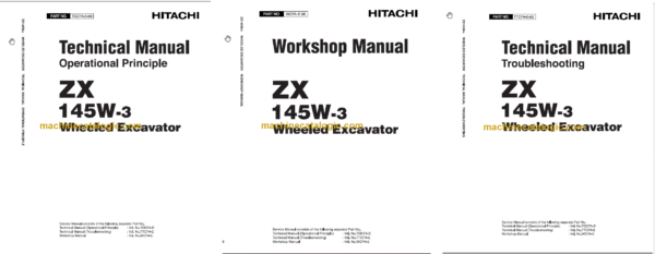 Hitachi ZX145W-3 Technical and Workshop Manual