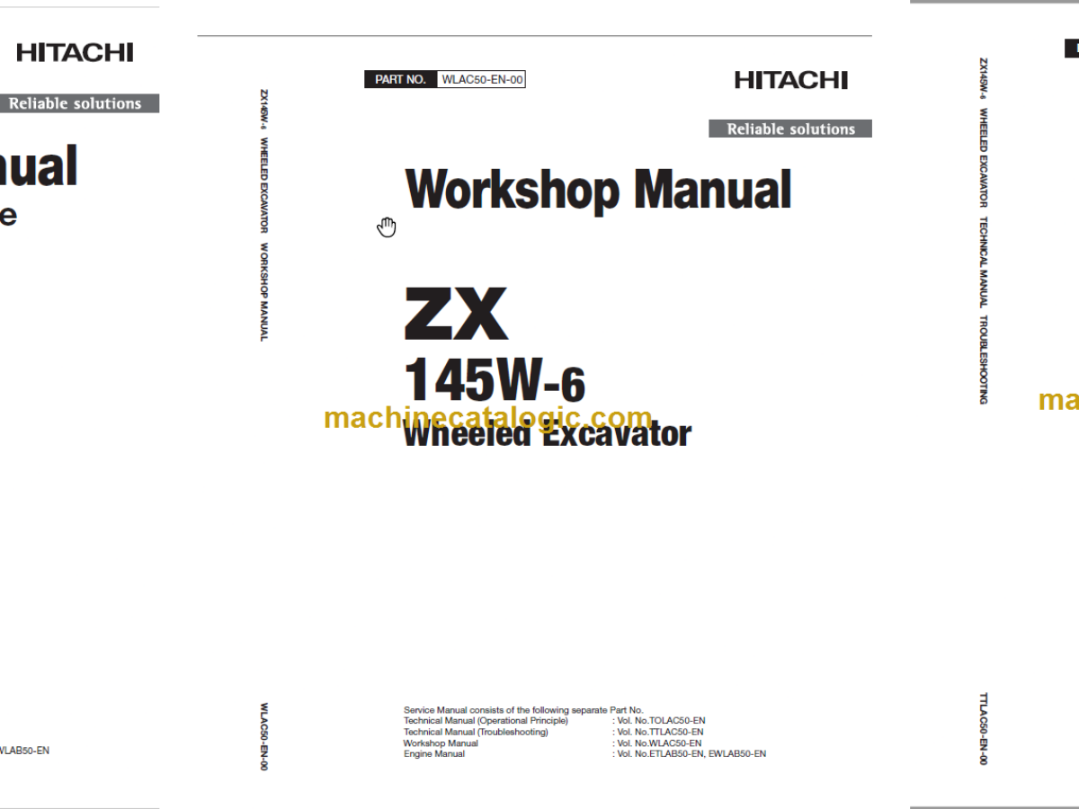 Hitachi ZX145W-6 Technical and Workshop Manual – Machine Hitachi ZX145W-6 Technical and Workshop Manual – Machine