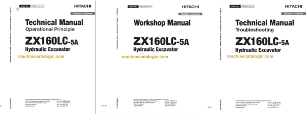 Hitachi ZX160LC-5A Technical and Workshop Manual