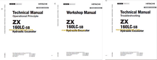 Hitachi ZX160LC-5B Technical and Workshop Manual