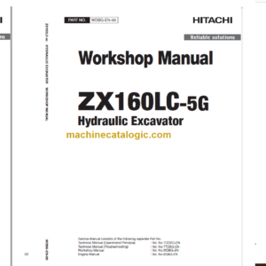 Hitachi ZX160LC-5G Technical and Workshop Manual