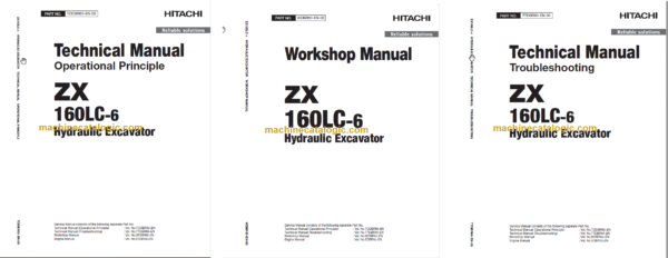 Hitachi ZX160LC-6 Technical and Workshop Manual