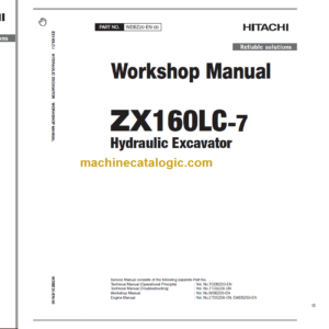 Hitachi ZX160LC-7 Technical and Workshop Manual