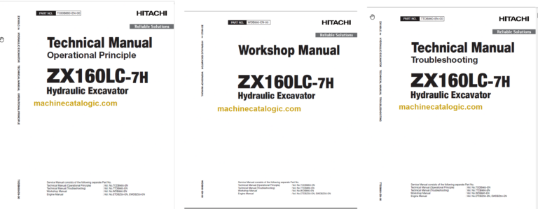 Hitachi ZX160LC-7H Technical and Workshop Manual