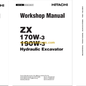 Hitachi ZX170W-3 ZX190W-3 Technical and Workshop Manual