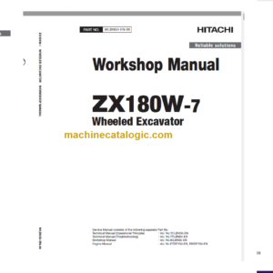 Hitachi ZX180W-7 Technical and Workshop Manual