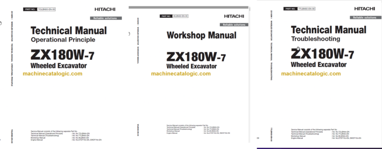 Hitachi ZX180W-7 Technical and Workshop Manual
