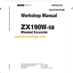 Hitachi ZX190W-5B Technical and Workshop Manual