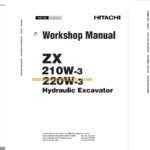 Hitachi ZX210W-3 ZX220W-3 Technical and Workshop Manual