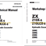 Hitachi ZX210X-6 ZX210LCX-6 Technical and Workshop Manual