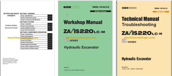 Hitachi ZX220LC-M Technical and Workshop Manual